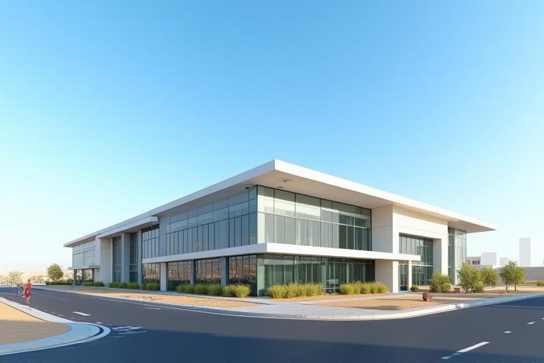 Exterior view of Polaris Sports Management facility