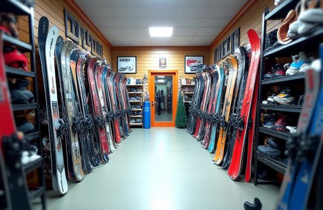 Equipment rental shop inside the facility